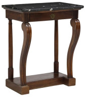 FRENCH EMPIRE STYLE MARBLE-TOP