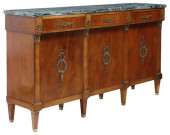 FRENCH EMPIRE STYLE MARBLE-TOP