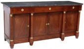 FRENCH EMPIRE STYLE MARBLE-TOP