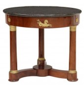 FRENCH EMPIRE STYLE MARBLE-TOP