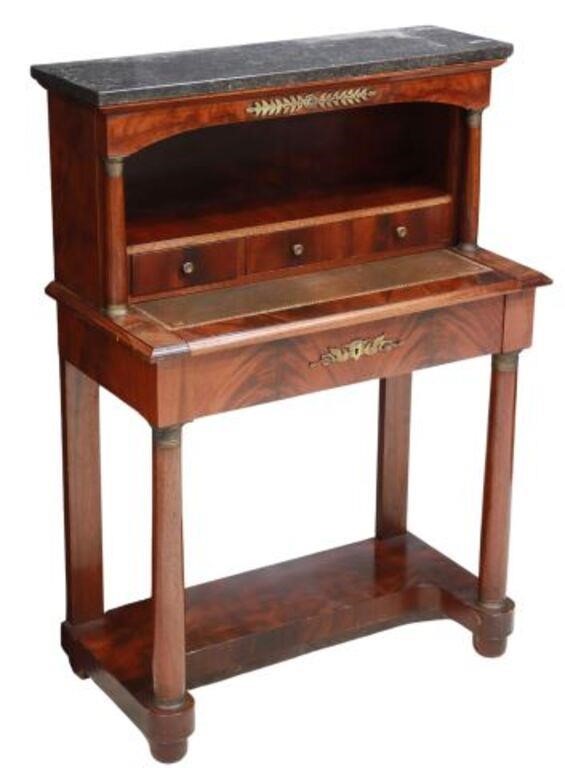 FRENCH EMPIRE STYLE MARBLE-TOP