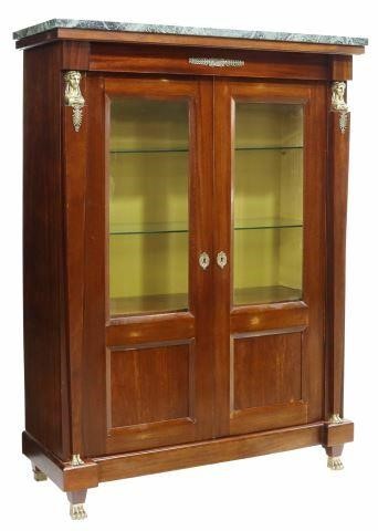 FRENCH EMPIRE STYLE MARBLE-TOP