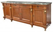 FRENCH EMPIRE STYLE MARBLE-TOP