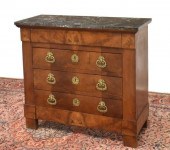 FRENCH EMPIRE STYLE MARBLE-TOP