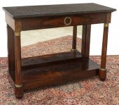 FRENCH EMPIRE STYLE MARBLE-TOP