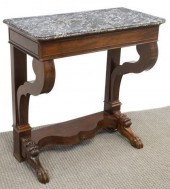 FRENCH EMPIRE STYLE MARBLE-TOP