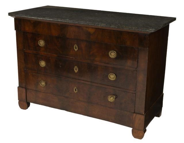 FRENCH EMPIRE STYLE MARBLE-TOP