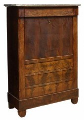 FRENCH EMPIRE STYLE MARBLE-TOP