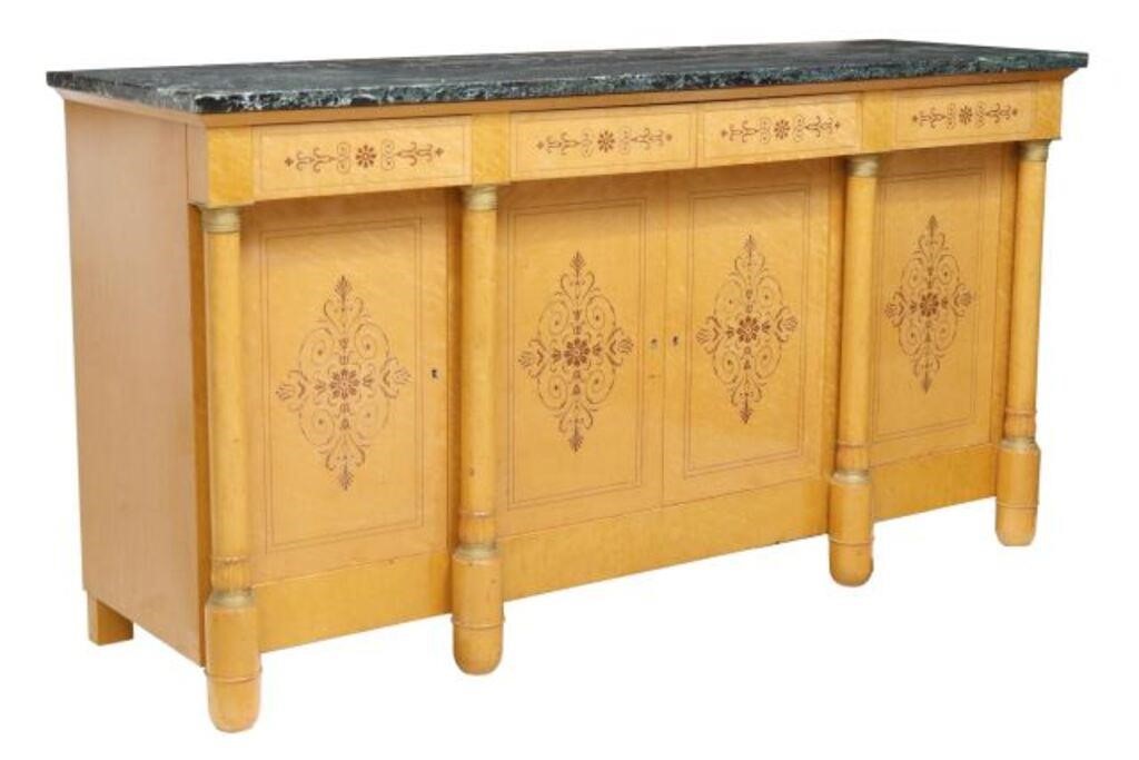 FRENCH EMPIRE STYLE MARBLE-TOP