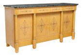 FRENCH EMPIRE STYLE MARBLE-TOP