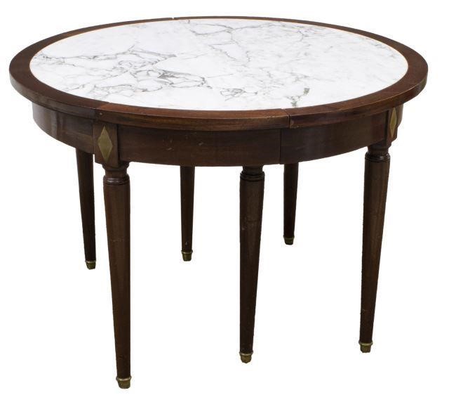 FRENCH EMPIRE STYLE MARBLE-TOP