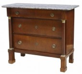 FRENCH EMPIRE STYLE MARBLE-TOP