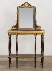 FRENCH EMPIRE STYLE MARBLE TOP