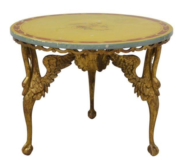 FRENCH EMPIRE STYLE PAINT DECORATED