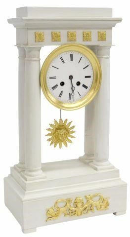 FRENCH EMPIRE STYLE PAINTED PORTICO