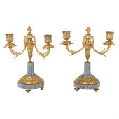 FRENCH EMPIRE STYLE PAIR ANTIQ