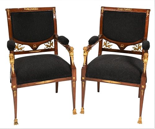 FRENCH EMPIRE STYLE PAIR OF