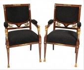 FRENCH EMPIRE STYLE PAIR OF MA