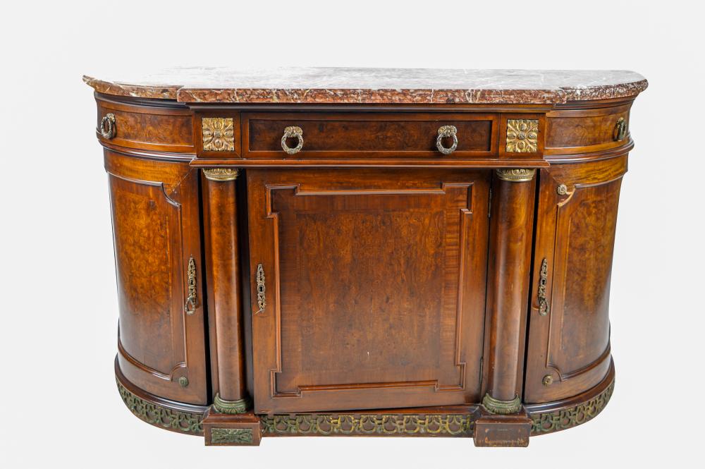 FRENCH EMPIRE STYLE PARCEL GILT &