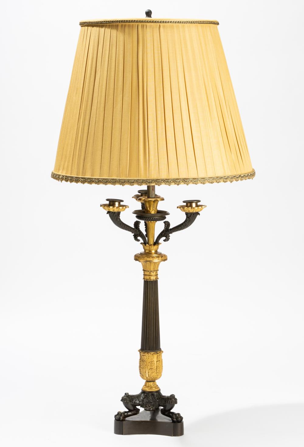 FRENCH EMPIRE-STYLE PATINATED AND