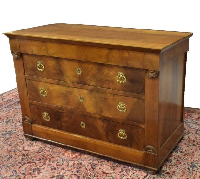 FRENCH EMPIRE STYLE WALNUT