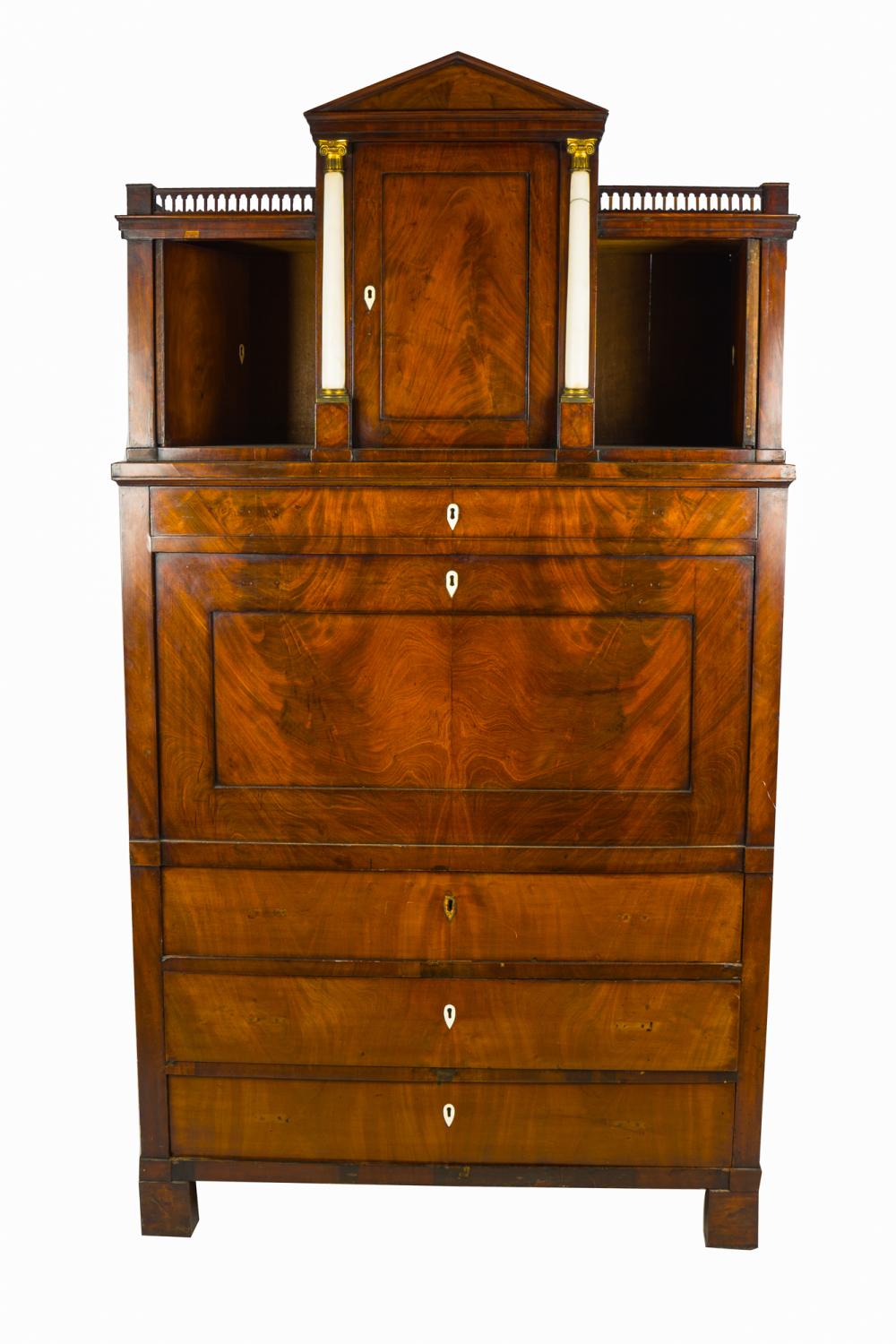 FRENCH EMPIRE STYLE WALNUT