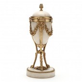 FRENCH EMPIRE STYLE WHITE MARB