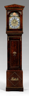 French Empire tall case clock, case