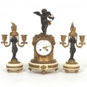FRENCH EMPIRE THREE-PIECE D'OR