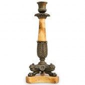 FRENCH EMPIRE TRIPARTITE CANDL