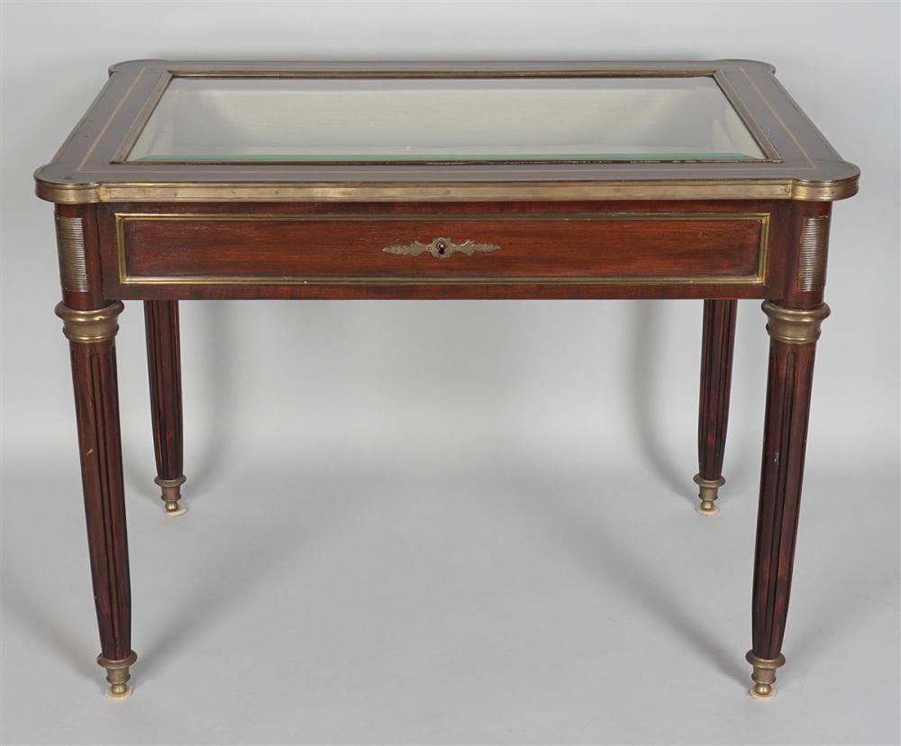 FRENCH EMPIRE VITRINE TABLE, 19TH