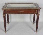 FRENCH EMPIRE VITRINE TABLE, 1