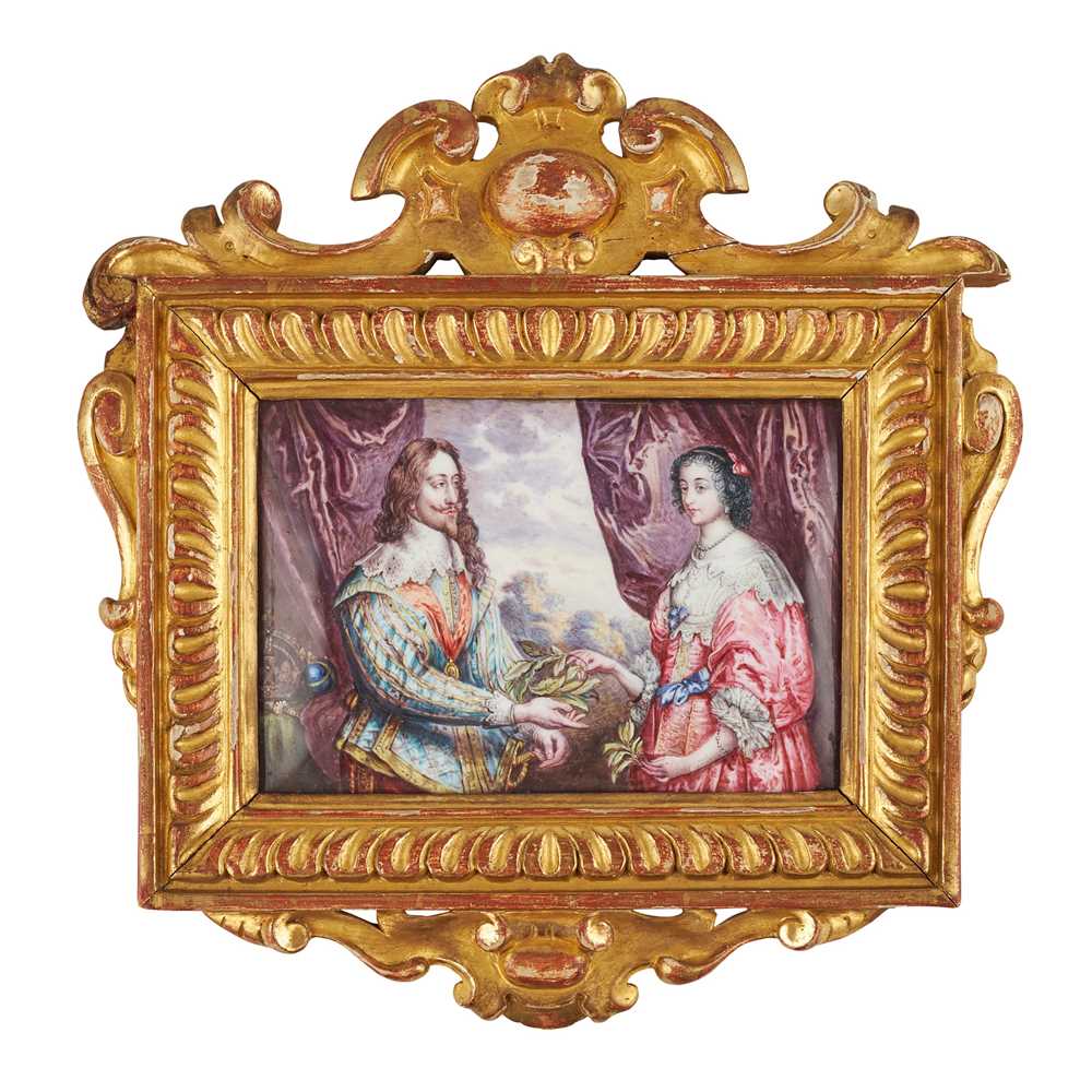 FRENCH ENAMEL ON COPPER PLAQUE,
