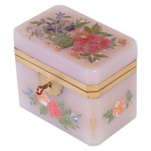 FRENCH ENAMEL OPALINE GLASS CA