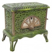 FRENCH ENAMELED CAST IRON WOOD