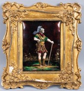 FRENCH ENAMELED COPPER PLAQUE
