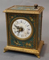 FRENCH ENAMELED GILT METAL DES
