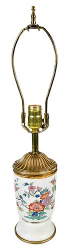 FRENCH ENAMELED PORCELAIN VASE,