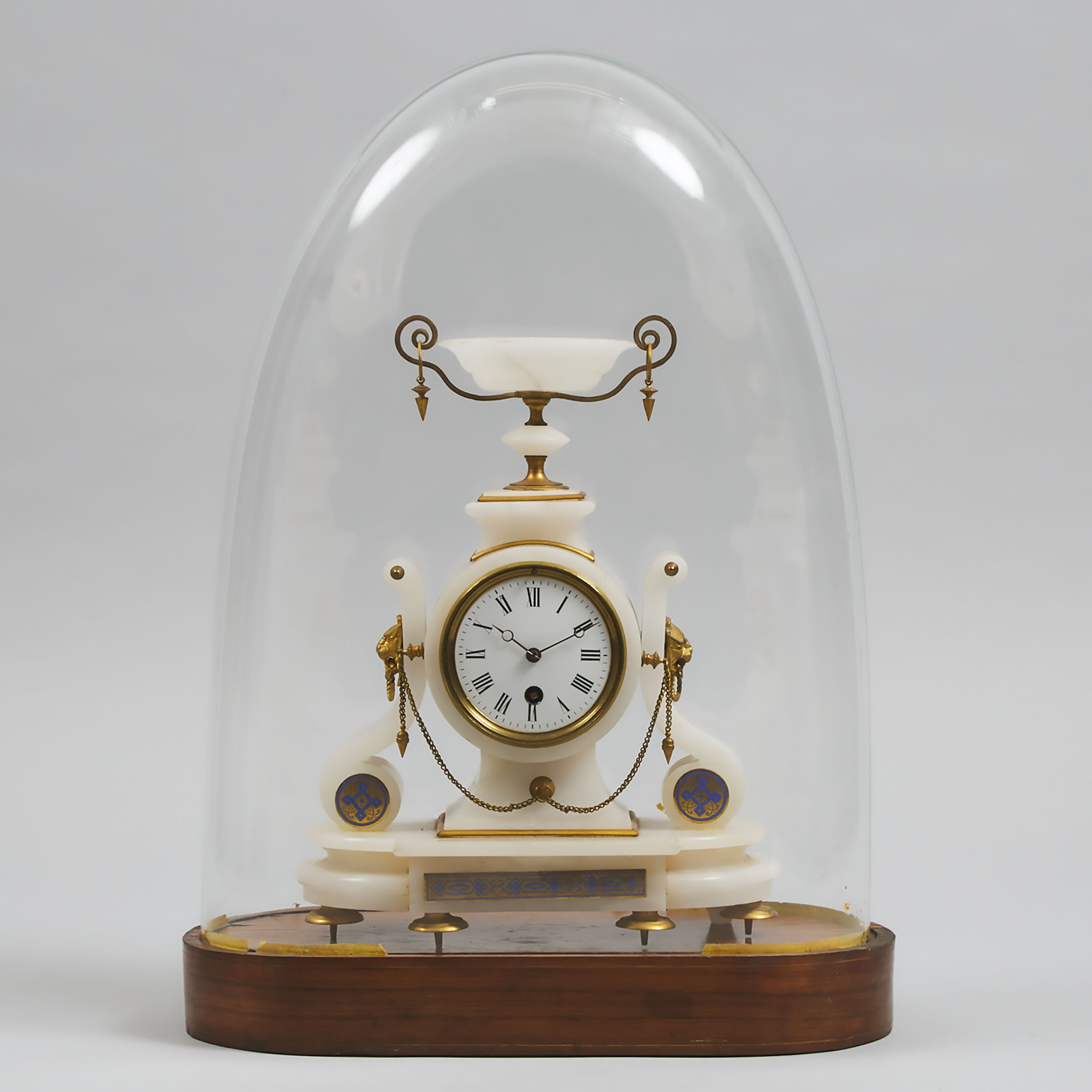 French Enamelled and Gilt Bronze