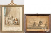 FRENCH ENGRAVING AND ENGLISH E