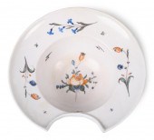 FRENCH FAIENCE BARBER'S BOWL,