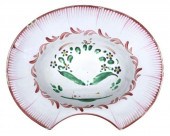 FRENCH FAIENCE BARBER'S SHAVIN