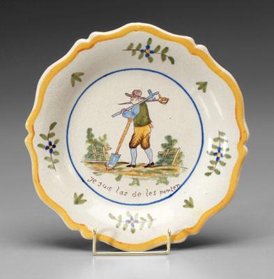 French faience bowl, central