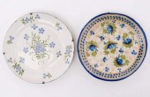 FRENCH FAIENCE CABINET PLATES,