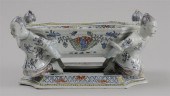FRENCH FAIENCE CENTERPIECE IN