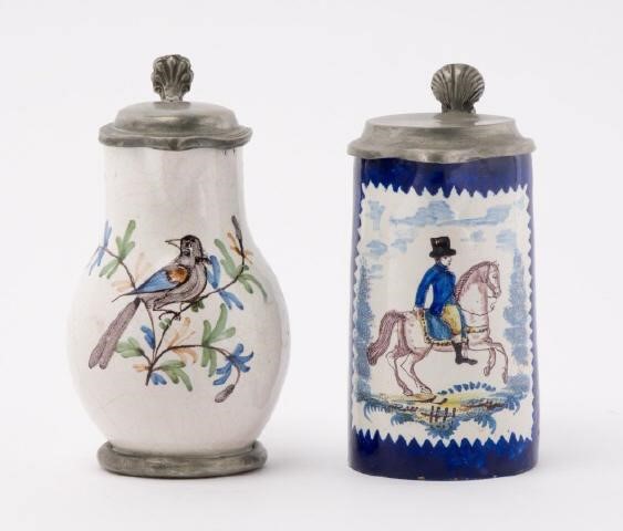 FRENCH FAIENCE JUG & BRITISH