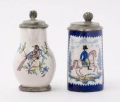 FRENCH FAIENCE JUG & BRITISH P