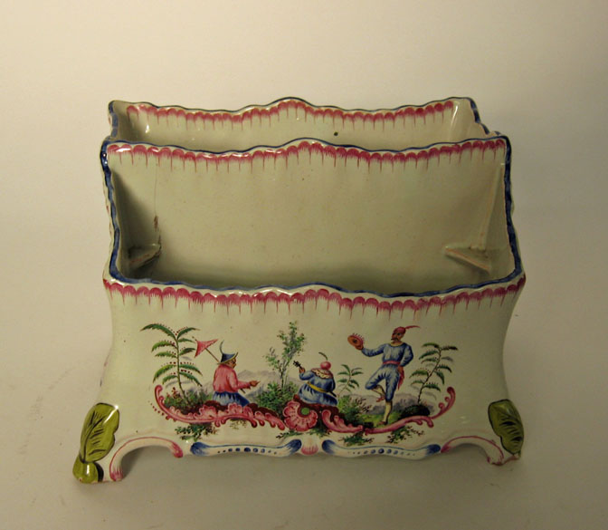 French faience letter stand   