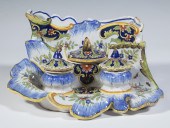 FRENCH FAIENCE POTTERY DESK ST