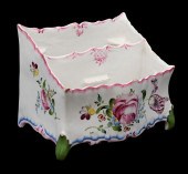FRENCH FAIENCE RECTANGULAR BOU